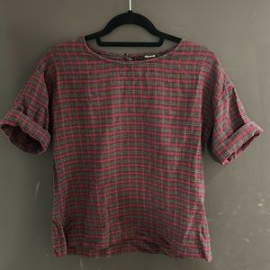 Madewell Plaid Top
